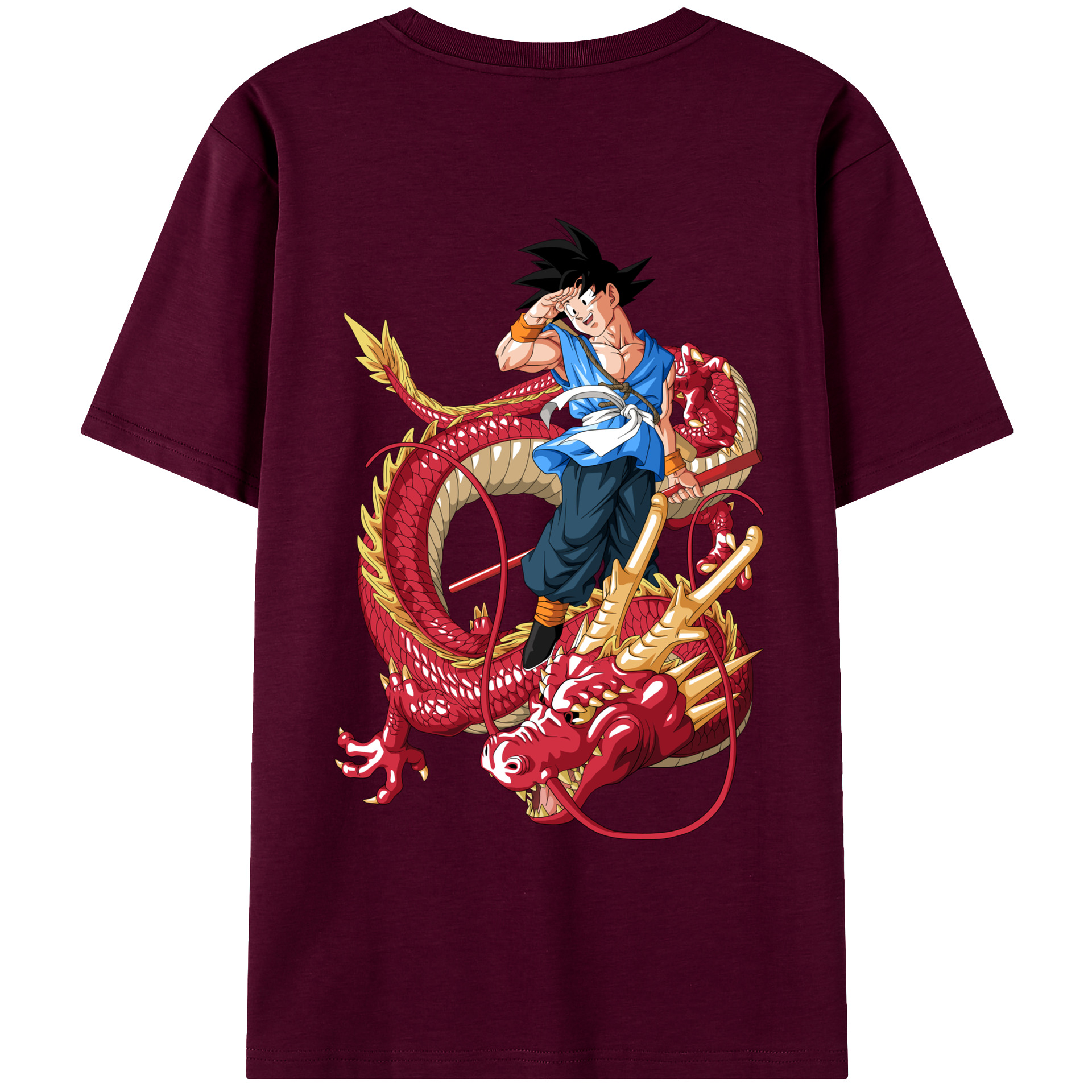 （画像用） ドラゴンボール 孫悟空（そん ごくう）Son Goku カカロット DRAGON BALL Kakarotto レディース半袖Tシャツ(バックプリント)